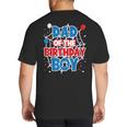 Spider Web Dad Of The Birthday Boy Big And Tall Men's T-Shirt Back Print