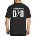 Star Trek Father's Day Galaxy's Greatest Dad Badge Big And Tall Men's T-Shirt Back Print Star Trek Father's Day Galaxy's Greatest Dad Badge Big And Tall Men's T-Shirt Back Print