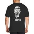 Star Wars Father's Day Stormtrooper Dad Is A Trooper Vintage Big And Tall Men's T-Shirt Back Print