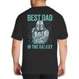 Star Wars The Mandalorian And Grogu Best Dad In The Galaxy Big And Tall Men's T-Shirt Back Print