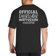 Stepdad Official Cheerleader Bodyguard Cheer Step Dad Big And Tall Men's T-Shirt Back Print Stepdad Official Cheerleader Bodyguard Cheer Step Dad Big And Tall Men's T-Shirt Back Print
