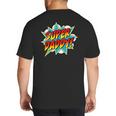 Super Daddy Comic Book Superhero Father's Day Big And Tall Men's T-Shirt Back Print