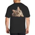 Tabby Cat Mom Dad Pet Shop Tabby Cats Kitten Tabby Cat Big And Tall Men's T-Shirt Back Print