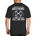 Tee Styley Mechanic Dad Novelty Small Big And Tall Men's T-Shirt Back Print