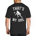 That's My Girl Volleyball Dad Of A Volleyball Player Father Big And Tall Men's T-Shirt Back Print