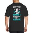Never Thought I'd Be Wearing a Mermaid Dad Small Big And Tall Men's T-Shirt Back Print