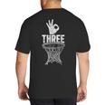 Three Points Throw Basketball Player Fan Dad Joke Tee Big And Tall Men's T-Shirt Back Print Three Points Throw Basketball Player Fan Dad Joke Tee Big And Tall Men's T-Shirt Back Print