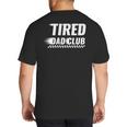Tired Dad Club Maze Track Back 2 Sided Big And Tall Men's T-Shirt Back Print