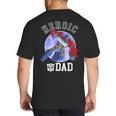 Transformers Father's Day Optimus Prime Heroic Dad Vintage Big And Tall Men's T-Shirt Back Print