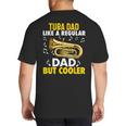 Tuba Player Men Dad Grandpa Marching Band Brass Tubist Big And Tall Men's T-Shirt Back Print