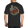 Twin Dad Club Dad Of Twins Skeleton Father's Day Big And Tall Men's T-Shirt Back Print