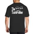 The TwinFather Father Of Twins Dad Fathers Day Big And Tall Men's T-Shirt Back Print