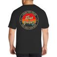I Have Two Titles Dad & Grandpa I Rock Them Both For Grandpa Big And Tall Men's T-Shirt Back Print