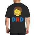 Unique Family Dad Master Builder Building Bricks Blocks Big And Tall Men's T-Shirt Back Print Unique Family Dad Master Builder Building Bricks Blocks Big And Tall Men's T-Shirt Back Print