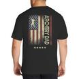 USA American Flag Archery Dad Big And Tall Men's T-Shirt Back Print USA American Flag Archery Dad Big And Tall Men's T-Shirt Back Print