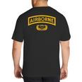 Vintage Airborne Veteran Paratrooper For Men Dad T-Shirt Big And Tall Men's T-Shirt Back Print
