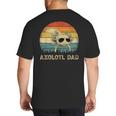 Vintage Axolotl Dad Axolotl Lovers Daddy Father's Day Big And Tall Men's T-Shirt Back Print Vintage Axolotl Dad Axolotl Lovers Daddy Father's Day Big And Tall Men's T-Shirt Back Print