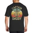 Vintage Captain Daddy Boat Pontoon Dad Fishing Sailor Anchor Big And Tall Men's T-Shirt Back Print Vintage Captain Daddy Boat Pontoon Dad Fishing Sailor Anchor Big And Tall Men's T-Shirt Back Print