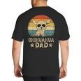 Vintage Chihuahua Dad Dog Lovers Father's Day Tee Big And Tall Men's T-Shirt Back Print