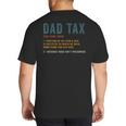 Vintage Dad Tax Definition Men Father's Day Big And Tall Men's T-Shirt Back Print