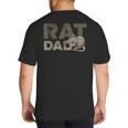 Vintage Distressed Rat Dad Big And Tall Men's T-Shirt Back Print
