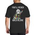 Vintage Father Son Family Autistic Kids Autism Awareness Dad Big And Tall Men's T-Shirt Back Print