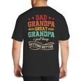 Vintage Great Grandpa For Fathers Day Dad Papa Grandpa Big And Tall Men's T-Shirt Back Print Vintage Great Grandpa For Fathers Day Dad Papa Grandpa Big And Tall Men's T-Shirt Back Print