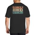 Vintage Grill Dad Grilling Chilling Refilling Big And Tall Men's T-Shirt Back Print