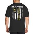 Vintage I'm A Proud Army Dad With American Flag Big And Tall Men's T-Shirt Back Print Vintage I'm A Proud Army Dad With American Flag Big And Tall Men's T-Shirt Back Print