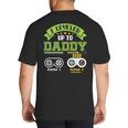 Vintage Leveling Up To Daddy 2026 Soon To Be Dad 2026 Big And Tall Men's T-Shirt Back Print