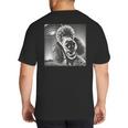 Vintage Poodle Selfie With UFO Alien Photobooth Dog Mom Dad Big And Tall Men's T-Shirt Back Print