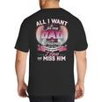 All I Want Is For My Dad In Heaven To Know How Much I Love Big And Tall Men's T-Shirt Back Print All I Want Is For My Dad In Heaven To Know How Much I Love Big And Tall Men's T-Shirt Back Print