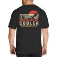 Waterski Dad Fathers Day Ski Lover Dad Water Skiing Rider Big And Tall Men's T-Shirt Back Print
