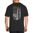Welder Dad Like A Normal Dad Only Cooler USA Flag Welding Big And Tall Men's T-Shirt Back Print
