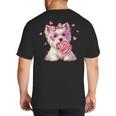 Westie Dog Valentines Day Dog Mom Westie Dad Candy Sucker For Men Women Girls Kids Big And Tall Men's T-Shirt Back Print