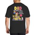 The Wheels On The Bus Dad Birthday Crew Party Toddler Kids Big And Tall Men's T-Shirt Back Print