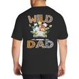 Wild Dad 1St Birthday Safari Jungle Animal Truck Big And Tall Men's T-Shirt Back Print