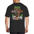 Wild Dad Of The Birthday Girl Zoo Safari Jungle Animal Big And Tall Men's T-Shirt Back Print