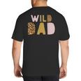 Wild Wild Dad Two Wild Birthday Outfit Zoo Birthday Animal Big And Tall Men's T-Shirt Back Print Wild Wild Dad Two Wild Birthday Outfit Zoo Birthday Animal Big And Tall Men's T-Shirt Back Print