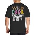 Wild Dada Zoo Theme Birthday Safari Jungle Matching Party Big And Tall Men's T-Shirt Back Print