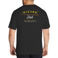 Wizard Dad Shirt Cute Magical Big And Tall Men's T-Shirt Back Print