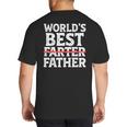 World's Best Father Farter Dad Daddy Papa Joke Big And Tall Men's T-Shirt Back Print