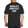 World's Greatest Dad Family Big And Tall Men's T-Shirt Back Print