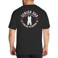 Wrestling Senior Dad The Final Match 2026 Big And Tall Men's T-Shirt Back Print