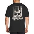 Yorkie Dad Cool Vintage Retro Proud American Big And Tall Men's T-Shirt Back Print