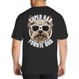 Yorkie Dad Father’s Day Yorkshire Terrier Dog Dad Big And Tall Men's T-Shirt Back Print