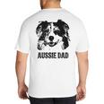 Aussie Dad Australian Shepherd Dog Dad For Men Big And Tall Men's T-Shirt Back Print
