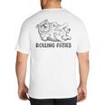 Bulldog Rolling Fatties Dog Mom Dad Owner Big And Tall Men's T-Shirt Back Print