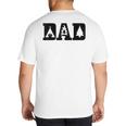 Camping Dad Father's Day Outdoor Bushcraft Camper Big And Tall Men's T-Shirt Back Print