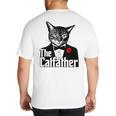 The Cat Father Cool Cat Dad Cat Lovers Big And Tall Men's T-Shirt Back Print